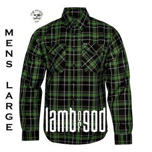 DIXXON FLANNEL x LAMB OF GOD 2026 INTO OBLIVION Flannel Shirt Collab - Men's L